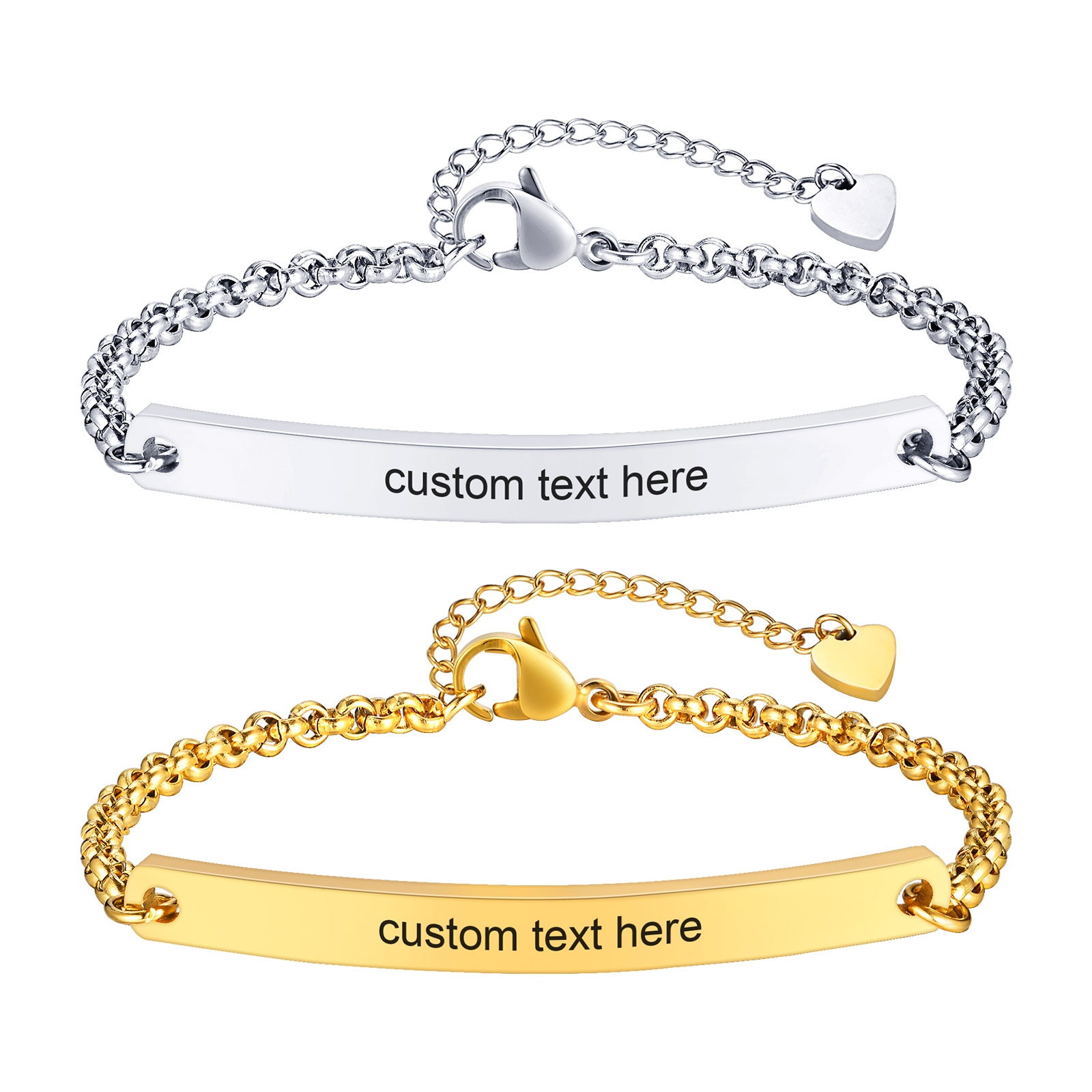 Coordinates Bracelet - 스파클 ID 팔찌 각인 바 맞춤형