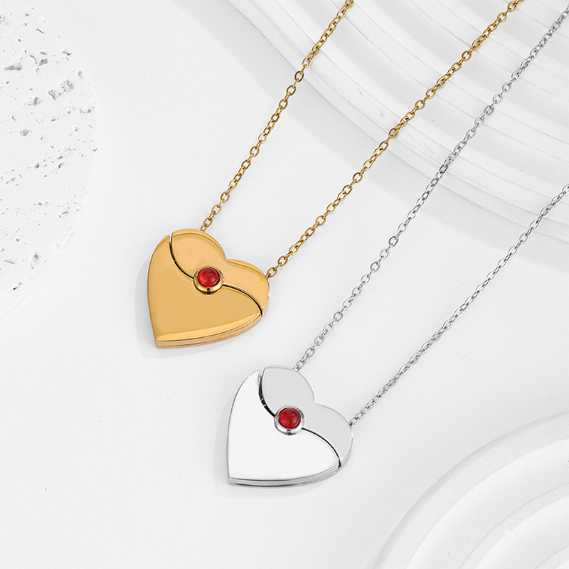Letdiffery 맞춤형 하트 봉투 로켓 목걸이 스테 - Birth Flower Necklace 리뷰 및 가격