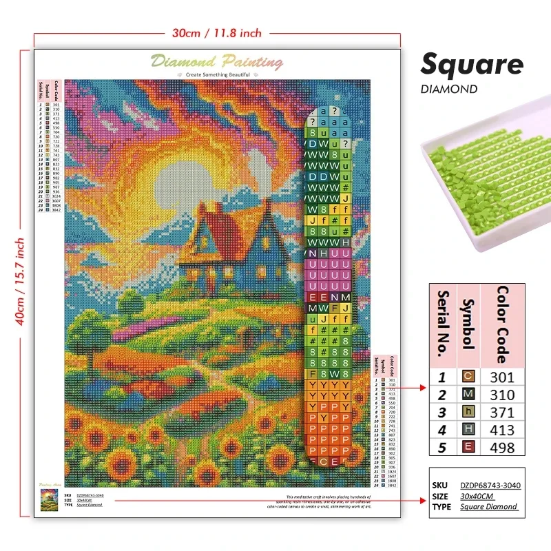 DIY 5D 풀 라운드 드릴 다이아몬드 페인팅, 모란꽃 - Photo Mosaic Print 리뷰 및 가격