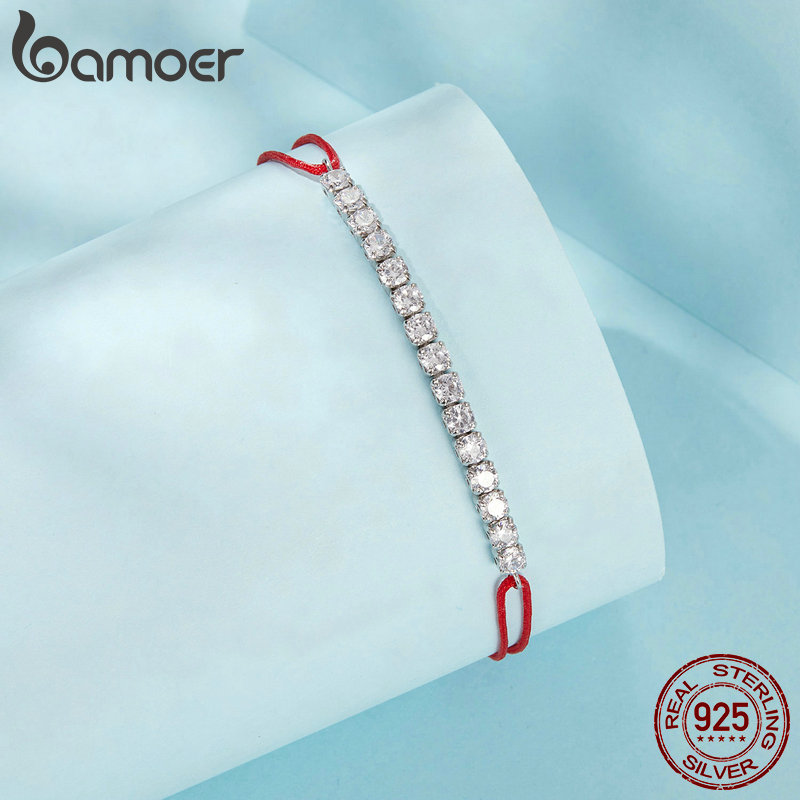 BAMOER 925 스털링 실버 럭키 레드 로프 팔찌, - Coordinates Bracelet 리뷰 및 가격