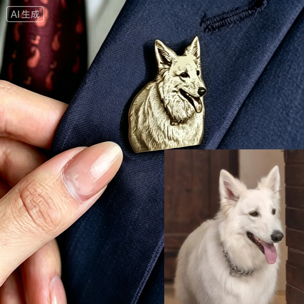 맞춤형 반려동물 초상화 사진 브로치 스테인리스 스틸 개 - Pet Portrait Custom 리뷰 및 가격